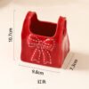 O1CN01ZqtkYq1fsuIY6DHRw_2218038184063-0-cib Bow-Shaped Ceramic Desktop Pen Holder & Storage Box