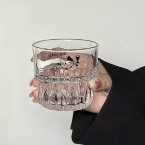 Ins-Style Puppy Glass Stacking Cup