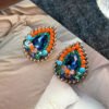 O1CN01a2DoZg1tVuytT5XD7_2216839565908-0-cib Vintage Coloured Stone Earrings - Baroque Court Style Studs and Drops