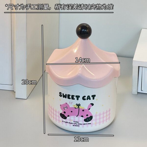Cute Desktop Trash Can - Cartoon Animal Design Mini Storage Bin