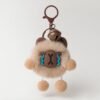 Cute Fuzzy Animal Bag Charm Keychain