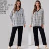 Cotton-Feel Long-Sleeve Pyjama Set — Plus Size Loungewear (6XL–8XL)