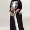 Colour-Blocked Long Trench Coat for Women - Belted Outerwear