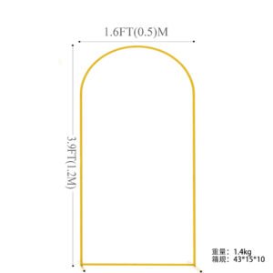 Metal Balloon Arch Stand - Moon Hole Half-Circle Frame