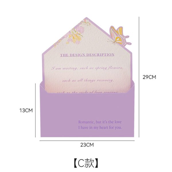 Valentine's Day Envelope Flower Box - DIY Bouquet Packaging