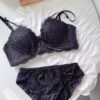 O1CN01bmpMaa2L5AmrtBpxo_2208395609640-0-cib Embroidered Lace Push-Up Bra Set - Wireless Padded Bra and Briefs