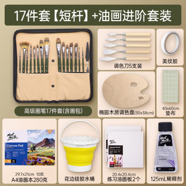 Mont Marte Complete Brush & Painting Kit Collection