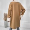 Wool-Blend Workwear Coat - Elegant Casual Outerwear, S to 5XL