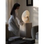 Designer Conch Floor & Table Lamp - Wabi-Sabi Style