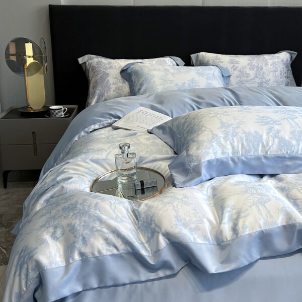 O1CN01cdpDVX20maRQj1lC0_2211305706892-0-cib Ice Silk Tencel Bedding Set - Washed Silky Sheets, 3 or 4 Piece