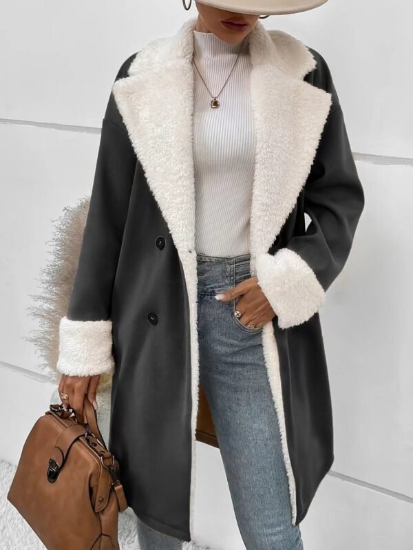 Wool-Blend Workwear Coat - Elegant Casual Outerwear, S to 5XL