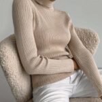 Turtleneck Knit Base Layer - Slim Pullover Jumper, 24 Colours