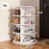 360-Degree Rotating Multi-Layer Shoe Rack