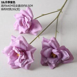 Purple Wedding Artificial Flowers, Monet-Style Garden Silk Flowers