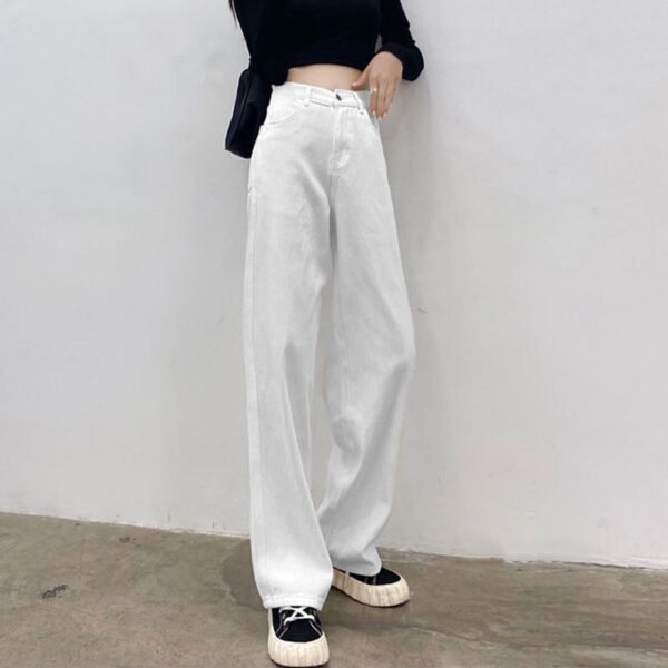 High-Waist Straight-Leg Jeans - Nine-Colour Denim for Women