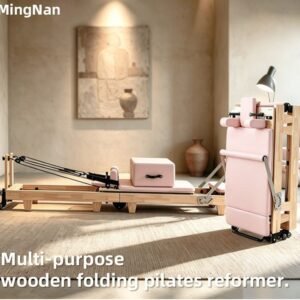 Foldable Rubberwood Pilates Reformer – Studio and Home Equipment