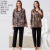 Cotton-Feel Long-Sleeve Pyjama Set — Plus Size Loungewear (6XL–8XL)