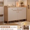 Solid Wood Entryway Shoe Cabinet - Wall-Mounted Hallway Storage