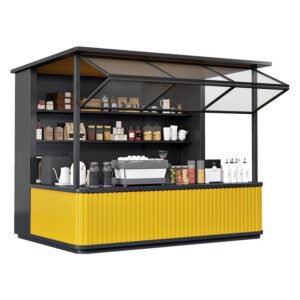 Mobile Coffee and Snack Kiosk — Towable Vending Booth Trailer