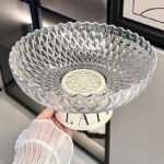 Draining Fruit Bowl - Textured Serving Basket for Coffee Table