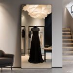 Adjustable Fitting Room Mirror - Ultra-Clear Explosion-Proof Full-Length Shop Mirror