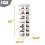 Rotating Wooden Display Rack - Shoe & Handbag Retail Stand
