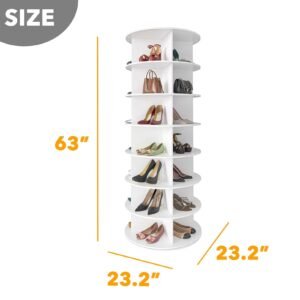 Rotating Wooden Display Rack – Shoe & Handbag Retail Stand
