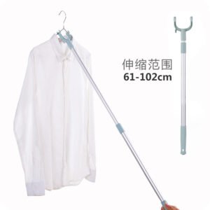 Retractable Aluminum Alloy Clothes Drying Rod - Telescopic Balcony Laundry Pole