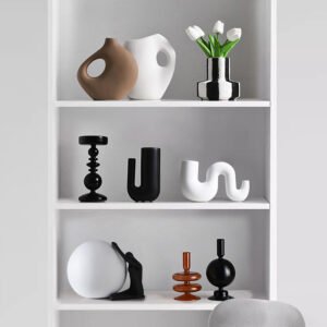 Modern Sculptural Vases & Ornaments - Wabi-Sabi Home Decor Collection