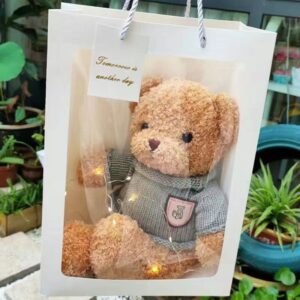 Fragrant Rose Teddy Bear Bouquet Gift Set