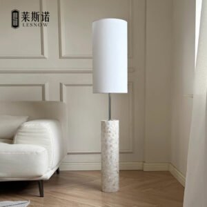 French Shell Floor Lamp - Vertical Table Lamp