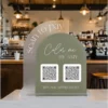 Acrylic Scan-to-Pay QR Code Counter Stand