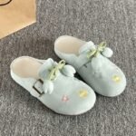 Open Toe Flat Mules — French Summer Half Slippers for Women