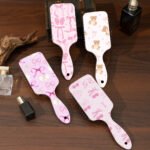 Cute Bear Bow Air Cushion Hair Comb - Cartoon Portable Detangling Comb