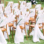 Organza Chair Back Sash Fabric — Wedding Chair & Ceiling Drape (per metre)