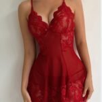 Lace Mesh Cami Nightgown - Loose-Fit Sleepwear
