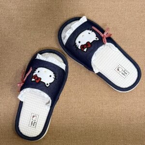 Linen Kitty Four-Season Home Slippers