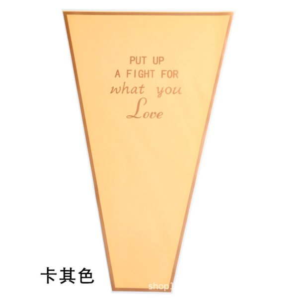Gold Edge Transparent Flower Wrapping Bags (50-Pack)
