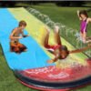 Inflatable Water Slide Mat - Garden Splash Slide with Spray Arch