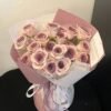 Soap Rose Eternal Flower Bouquet with Gift Bag & Lamp