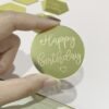 10 Laser-Marked Acrylic Cake Decoration Toppers