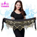 Coin Belly Dance Hip Belt - Five-Layer, Three-Row Waist Chain