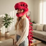 Dinosaur Skeleton Headgear Plush Hat