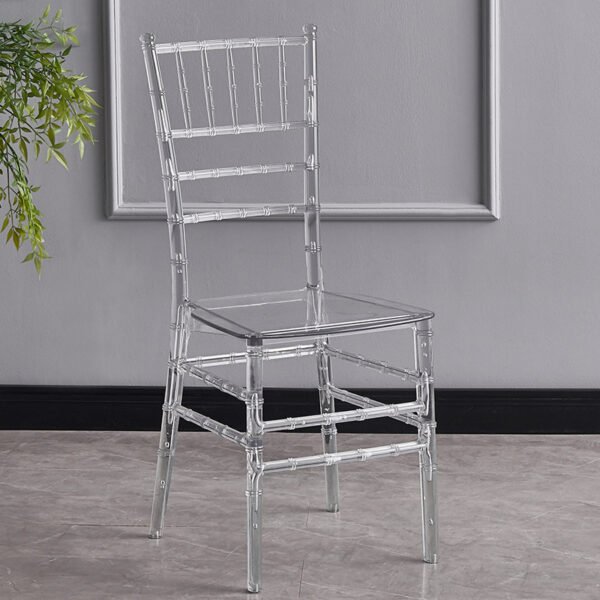 Clear Acrylic Banquet Chair - Crystal Napoleon and Bamboo Chairs for Events and Hotels