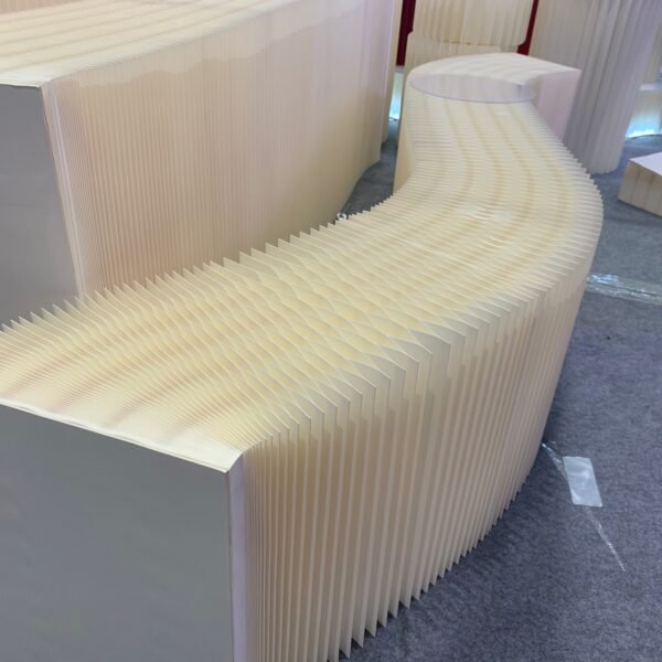 Honeycomb Paper Folding Display Column — Retail & Event Plinth