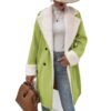Wool-Blend Workwear Coat - Elegant Casual Outerwear, S to 5XL