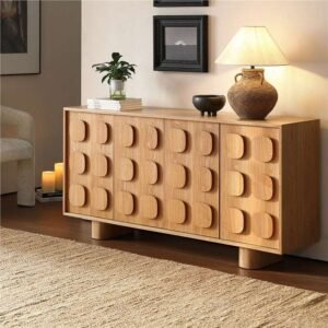 Wabi-Sabi Natural Wood Chocolate Sideboard