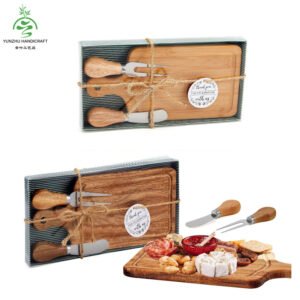 Mini Cutting Board & Cheese Knife Gift Set - Favor Box