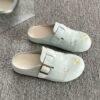 Open Toe Flat Mules — French Summer Half Slippers for Women