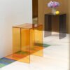 Acrylic Side Table - Minimalist Clear Sofa & Bedside Table